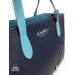 Bolso PielFort Queens Azul oscuro – Azul celeste